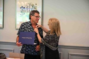 Ron Caro receives Paul Harris