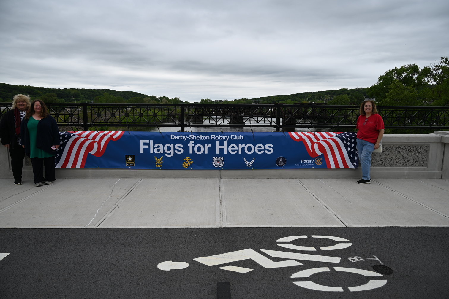 Flags for Heroes military banner